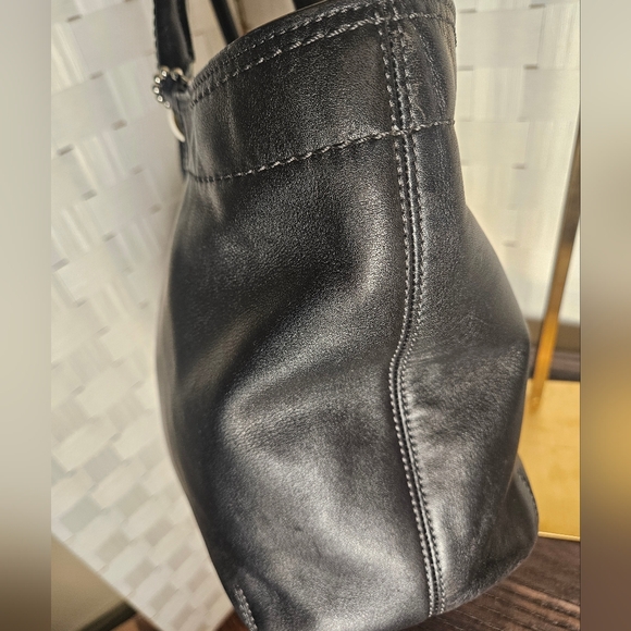 Coach Bleecker Legacy Tote Black Full Grain Leather 2009/F14483 - Picture 10 of 14
